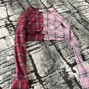 Adika cropped flannel